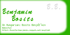 benjamin bosits business card